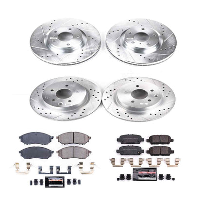 PowerStop Power Stop 18-19 Nissan 370Z Front & Rear Z23 Evolution Sport Brake Kit K8060