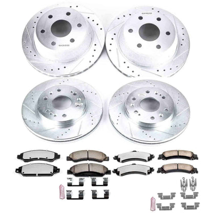 PowerStop Power Stop 05-06 GMC Sierra 1500 Front & Rear Z36 Truck & Tow Brake Kit K8071-36