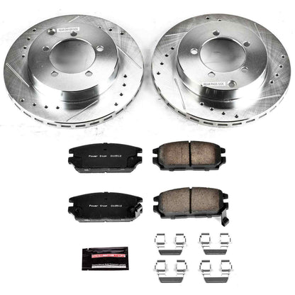 PowerStop Power Stop 91-93 Dodge Stealth Rear Z23 Evolution Sport Brake Kit K808