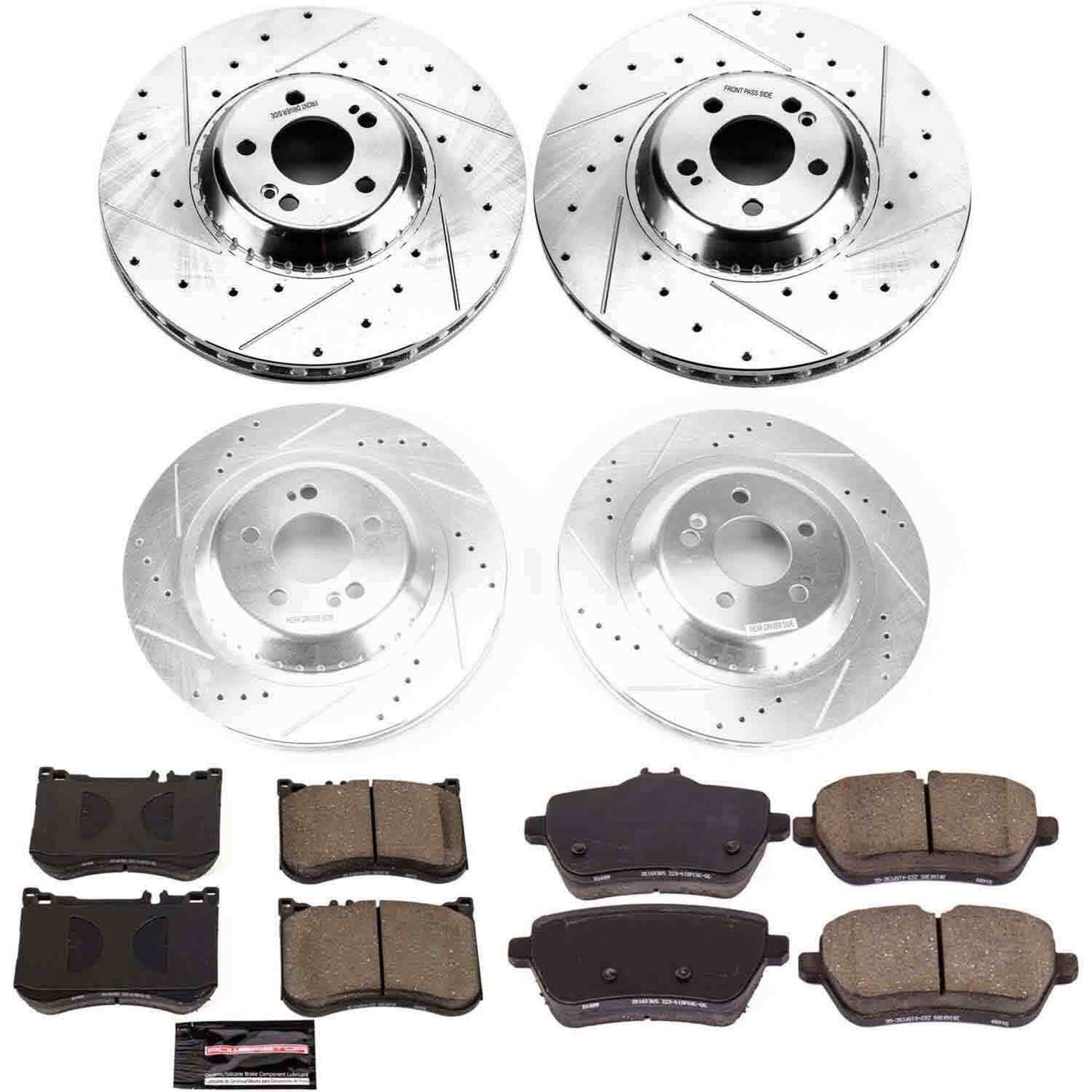 PowerStop Power Stop 15-17 Mercedes-Benz S550e Front & Rear Z23 Evolution Sport Brake Kit K8102