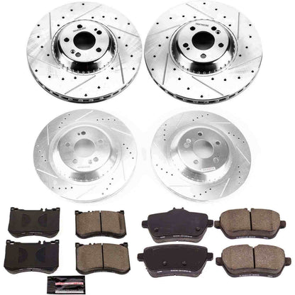 PowerStop Power Stop 15-17 Mercedes-Benz S550e Front & Rear Z23 Evolution Sport Brake Kit K8102