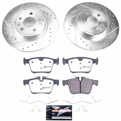 PowerStop Power Stop 2018 Jaguar E-Pace Rear Z36 Truck & Tow Brake Kit K8109-36