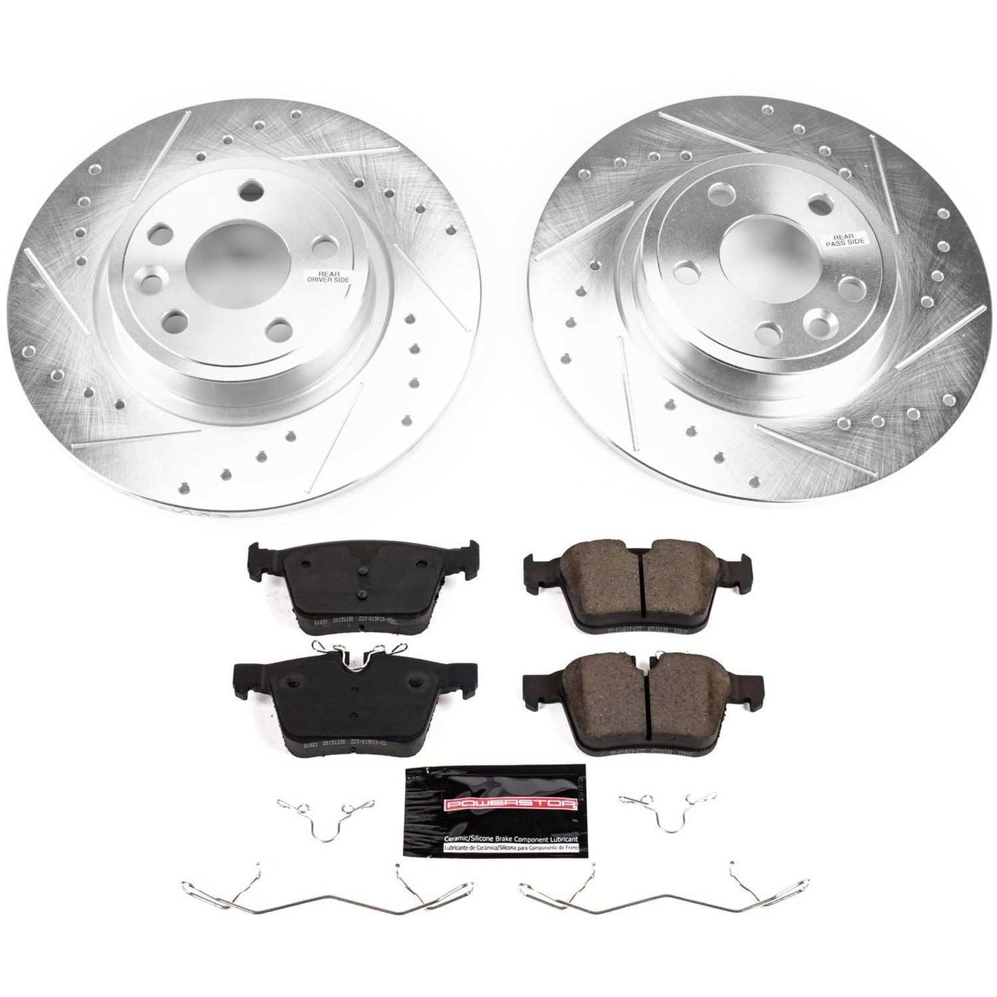 PowerStop Power Stop 2018 Jaguar E-Pace Rear Z23 Evolution Sport Brake Kit K8109