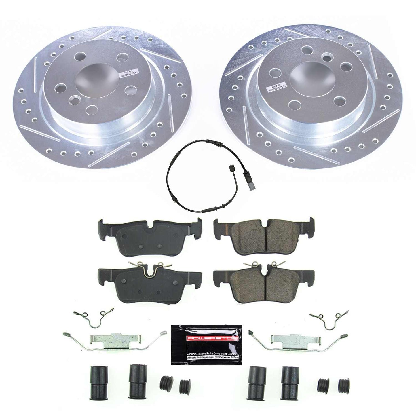 PowerStop Power Stop 16-18 Mini Cooper Clubman Rear Z23 Evolution Sport Brake Kit K8111