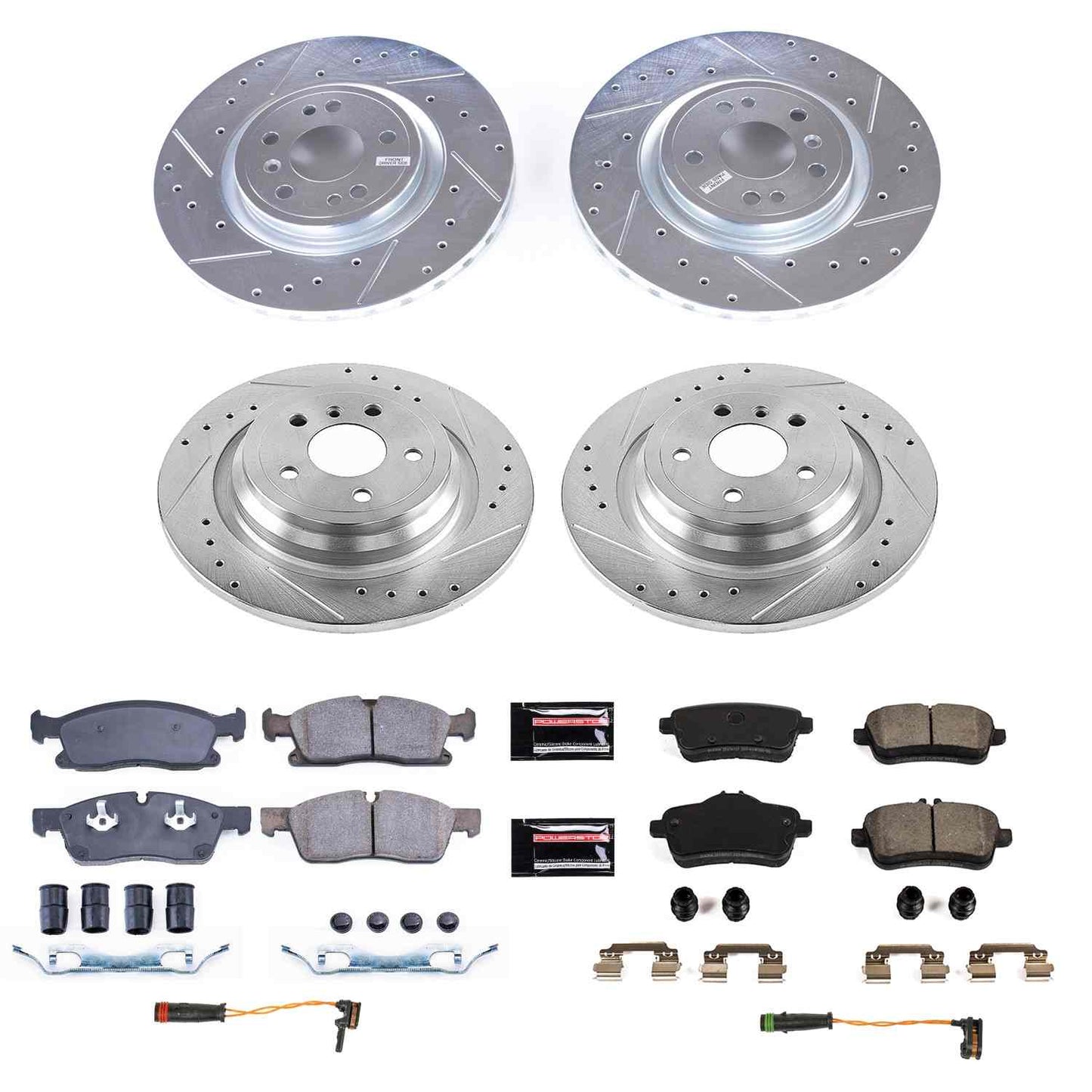 PowerStop Power Stop 2018 Mercedes-Benz GLE350 Front & Rear Z23 Evolution Sport Brake Kit K8115