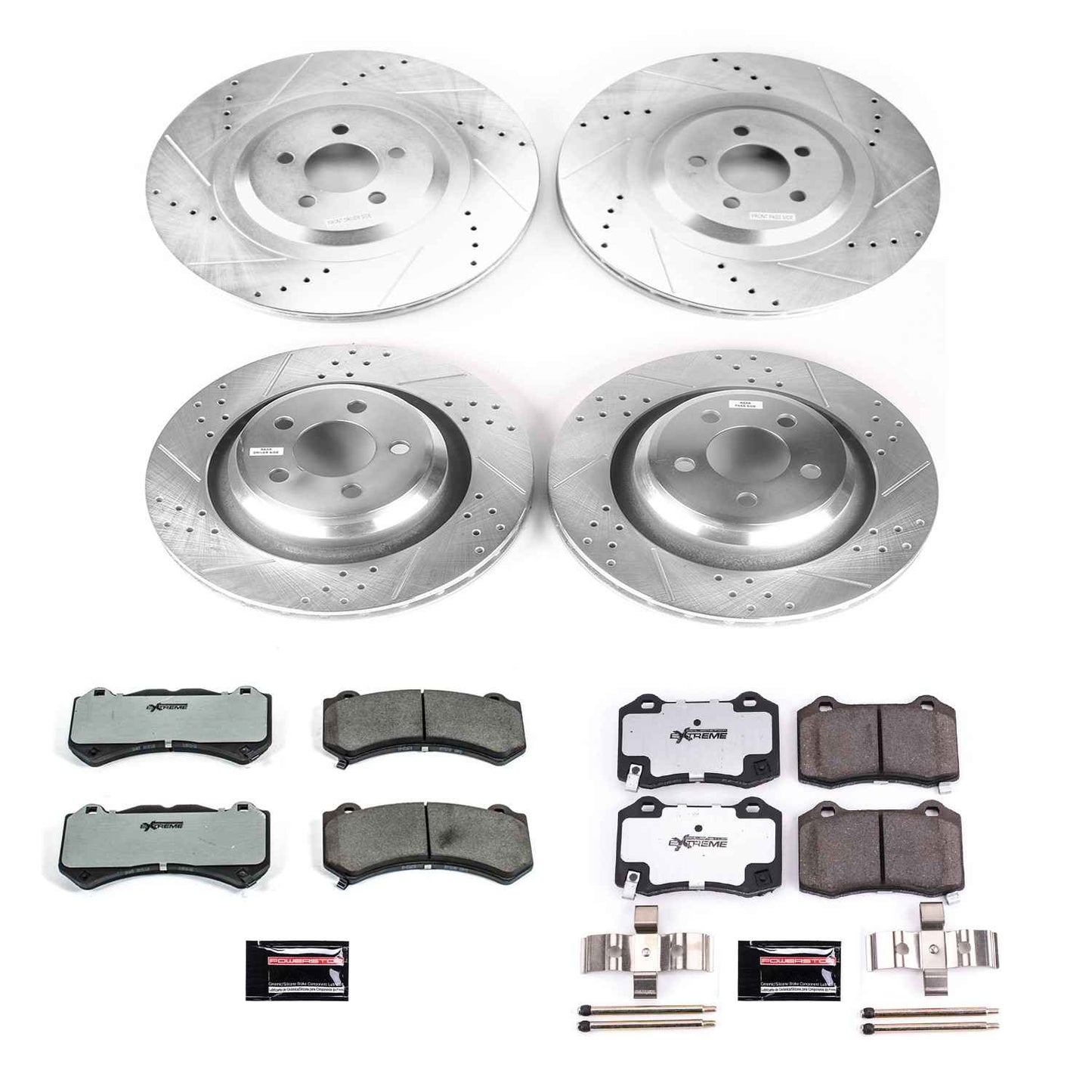 PowerStop Power Stop 15-19 Dodge Challenger Front & Rear Z26 Street Warrior Brake Kit K8170-26