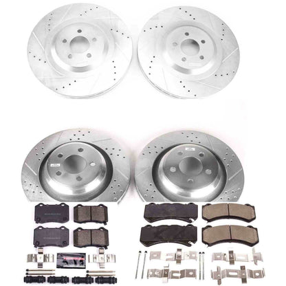 PowerStop Power Stop 15-19 Dodge Challenger Front & Rear Z23 Evolution Sport Brake Kit K8170