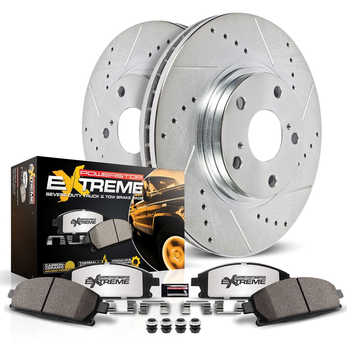 Power Stop 2019 Chevrolet Silverado 1500 Rear Z36 Truck & Tow Brake Kit K8173-36