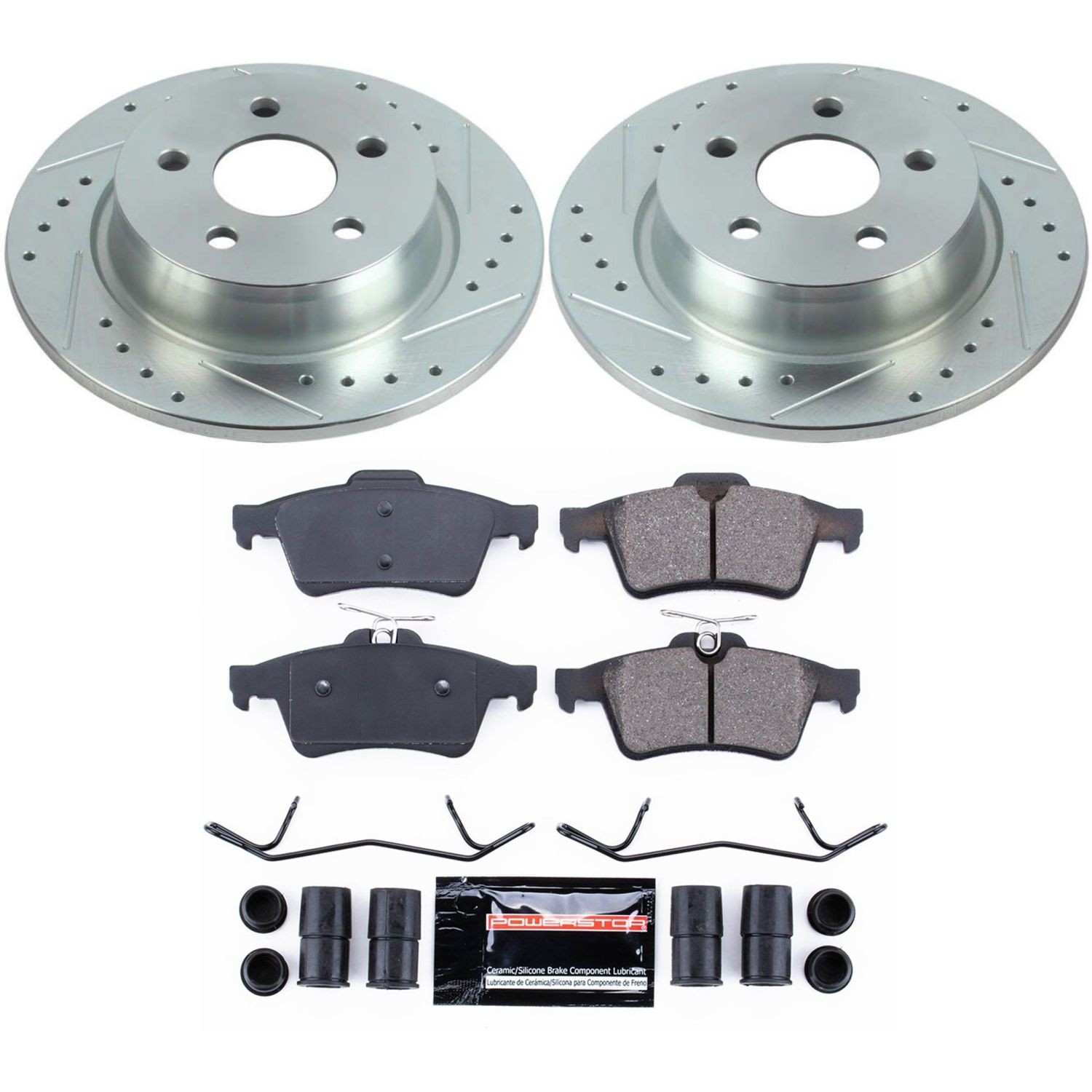 Power Stop 18-19 Ford Transit Connect Rear Z23 Evolution Sport Brake Kit K8176