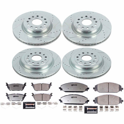 Power Stop 2019 Ram 1500 Front & Rear Z36 Truck & Tow Brake Kit K8182-36