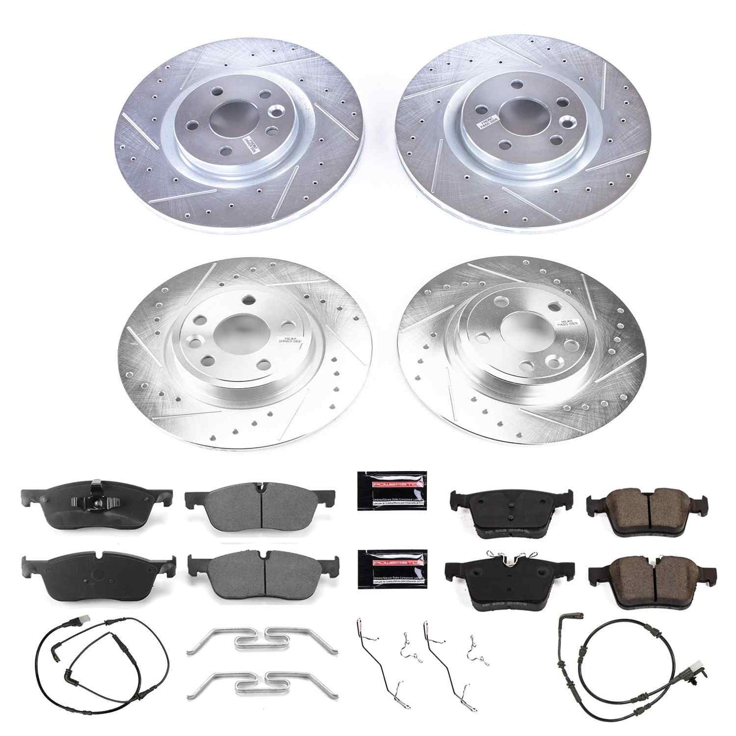 PowerStop Power Stop 18-19 Land Rover Discovery Sport Front & Rear Z23 Evolution Sport Brake Kit K8198