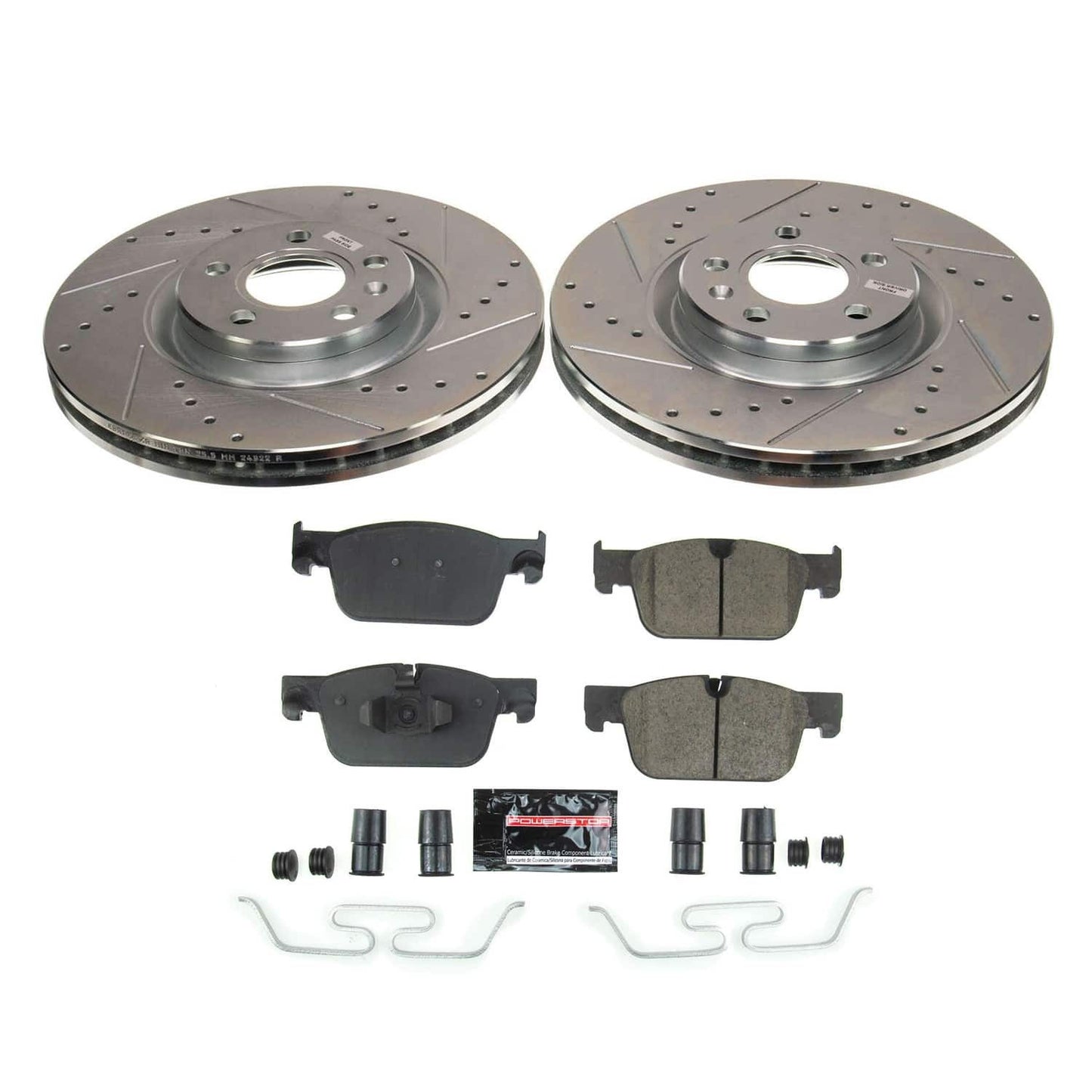 PowerStop Power Stop 18-22 Volvo XC60 Front Z23 Evolution Brake Kit K8227