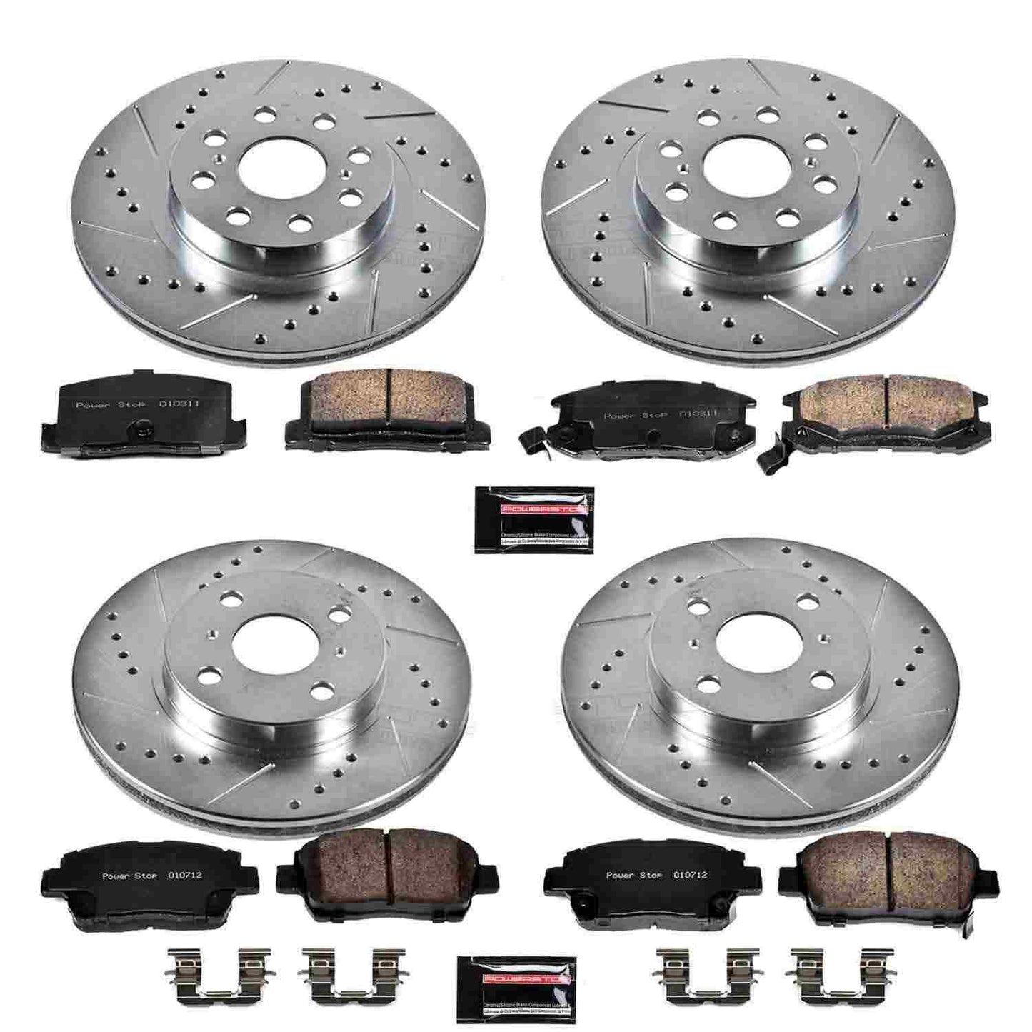 PowerStop Power Stop 00-05 Toyota MR2 Spyder Front & Rear Z23 Evolution Sport Brake Kit K822