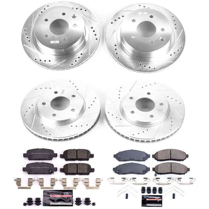 PowerStop Power Stop 11-14 Nissan Leaf Front & Rear Z23 Evolution Sport Brake Kit K8272