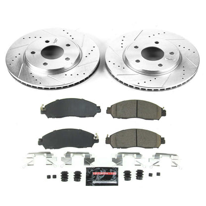 PowerStop Power Stop 18-19 Nissan Leaf Front Z23 Evolution Sport Brake Kit K8275