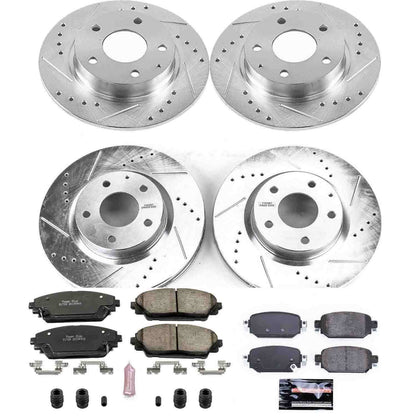 PowerStop Power Stop 17-18 Mazda 3 Front & Rear Z23 Evolution Sport Brake Kit K8282
