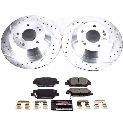 PowerStop Power Stop 2019 Hyundai Santa Fe XL Rear Z23 Evolution Sport Brake Kit K8283