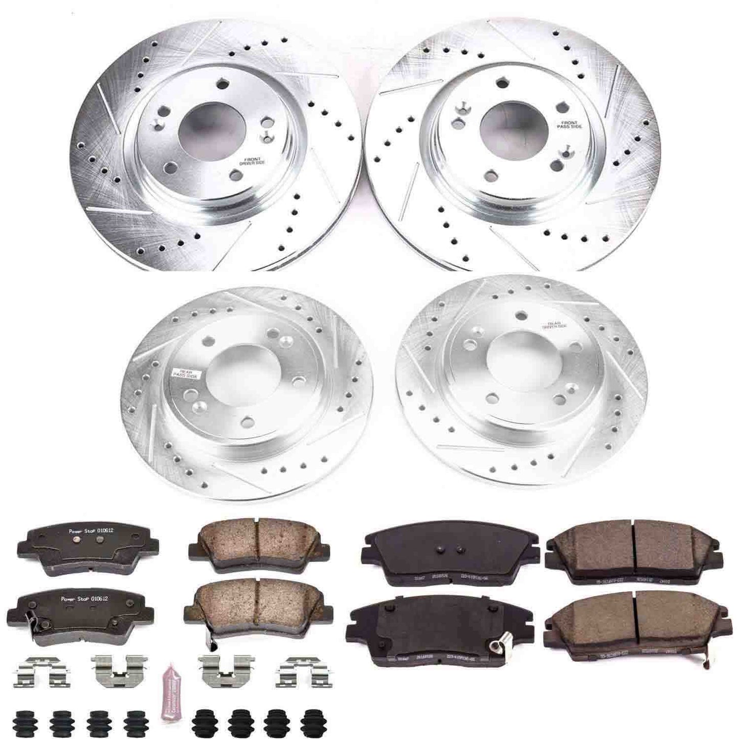 PowerStop Power Stop 17-19 Hyundai Elantra Front & Rear Z23 Evolution Sport Brake Kit K8285