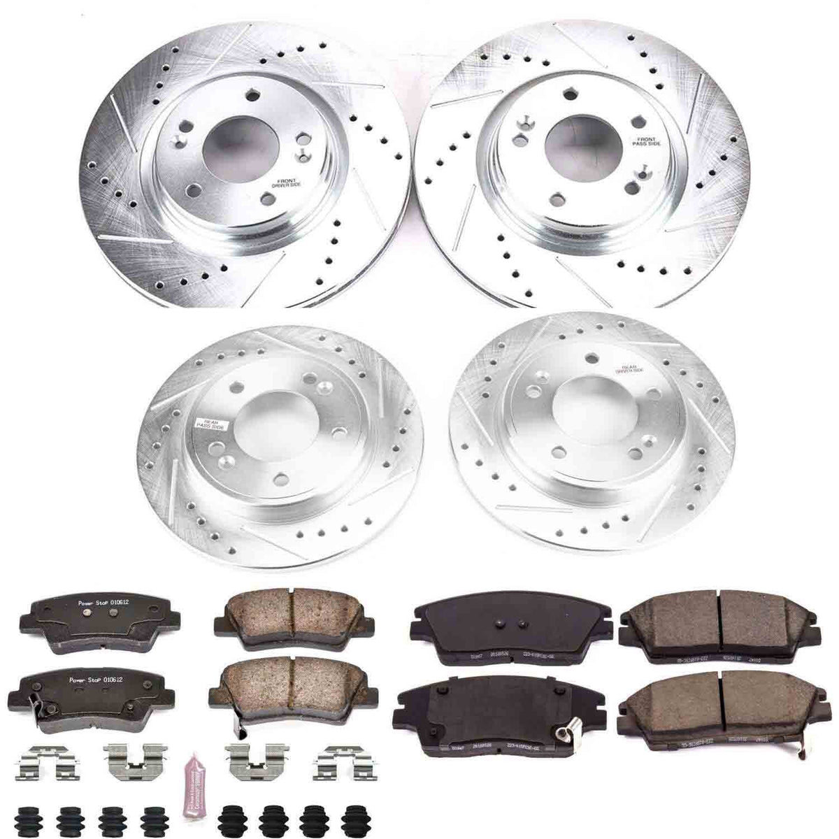 PowerStop Power Stop 17-19 Hyundai Elantra Front & Rear Z23 Evolution Sport Brake Kit K8285