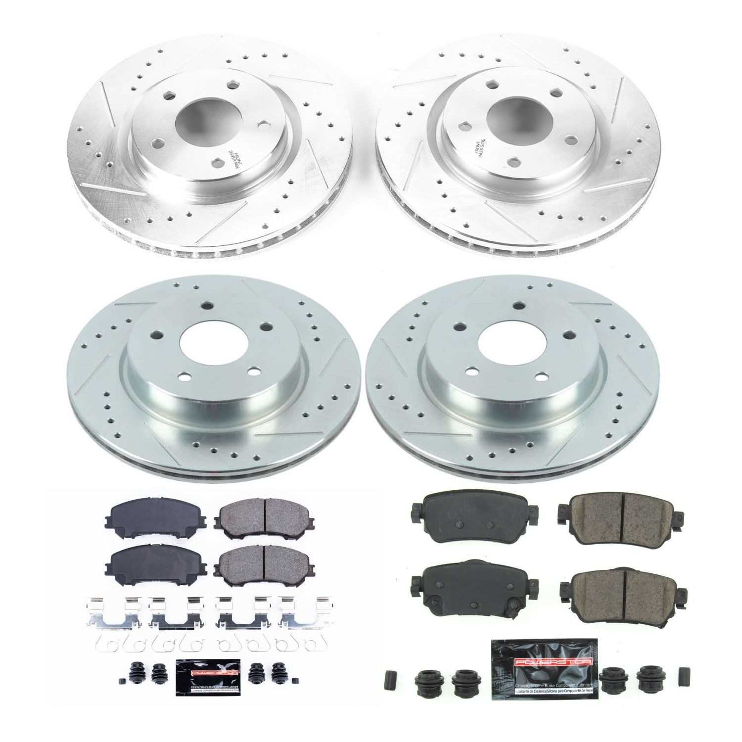 Power Stop 18-19 Nissan Rogue Front & Rear Z23 Evolution Sport Brake Kit K8289