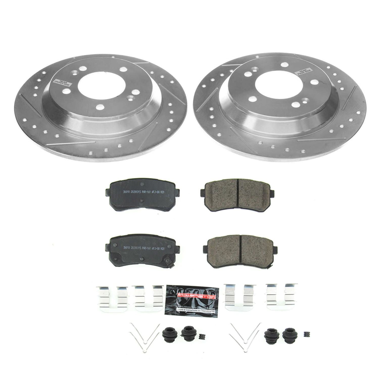 Power Stop 18-19 Hyundai Kona Rear Z23 Evolution Sport Brake Kit K8307