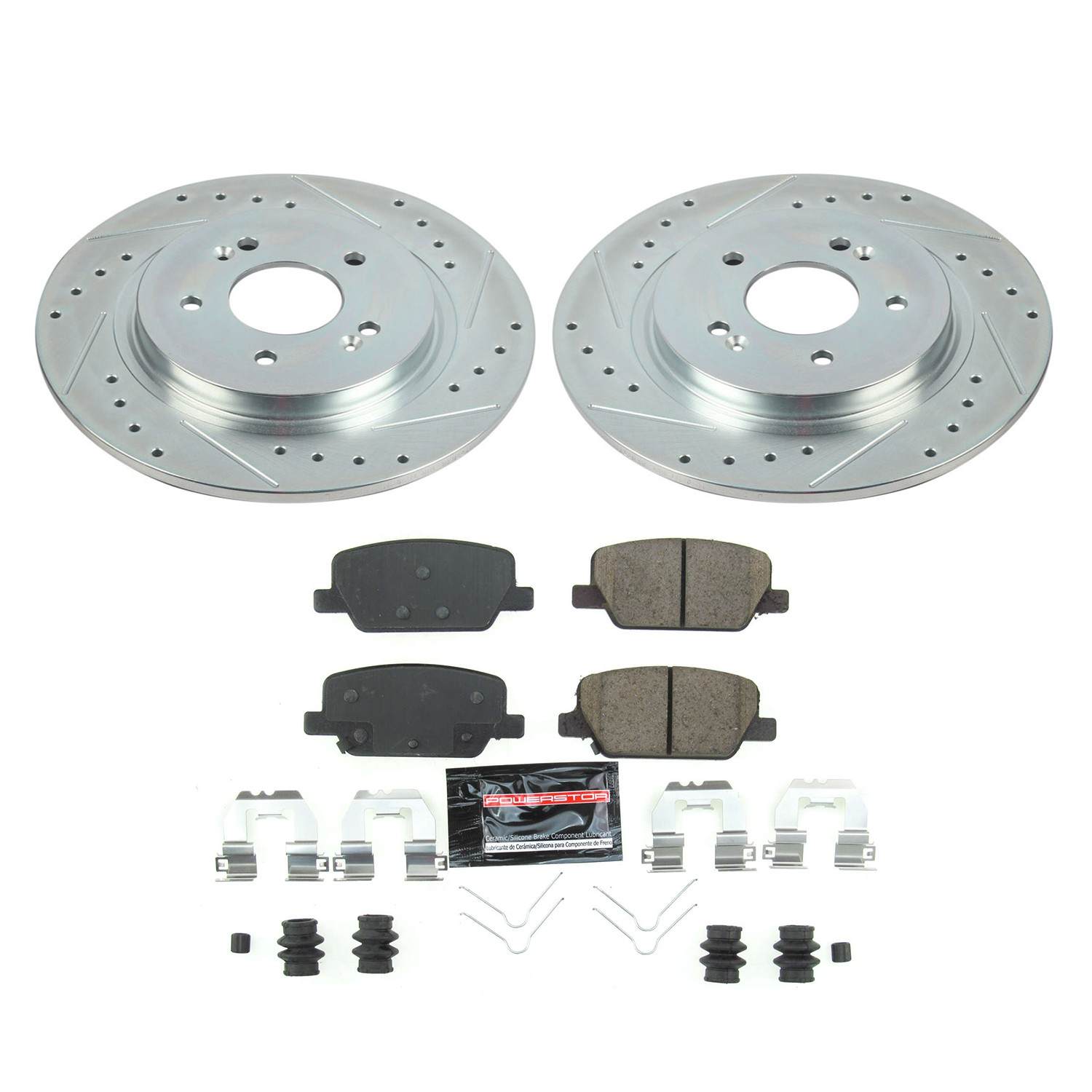 Power Stop 2019 Hyundai Santa Fe Rear Z23 Evolution Sport Brake Kit K8310
