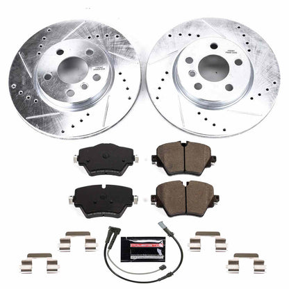 PowerStop Power Stop 2019 Mini Cooper Clubman Front Z23 Evolution Sport Brake Kit K8323