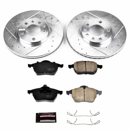 PowerStop Power Stop 97-98 Saab 900 Front Z23 Evolution Sport Brake Kit K832