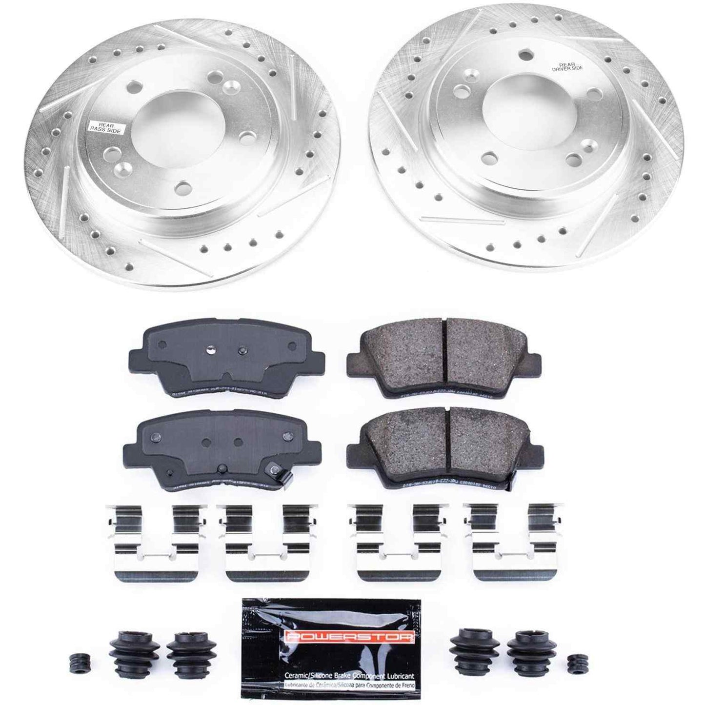 PowerStop Power Stop 2019 Hyundai Veloster Rear Z23 Evolution Sport Brake Kit K8331