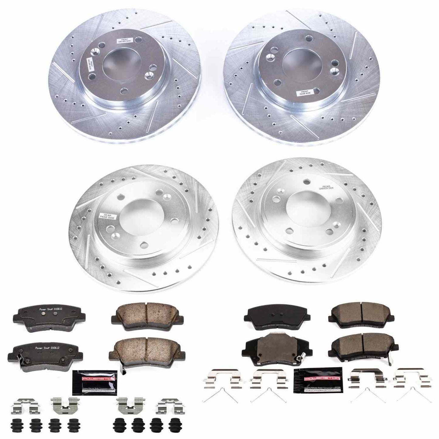 PowerStop Power Stop 2019 Hyundai Elantra Front & Rear Z23 Evolution Sport Brake Kit K8344
