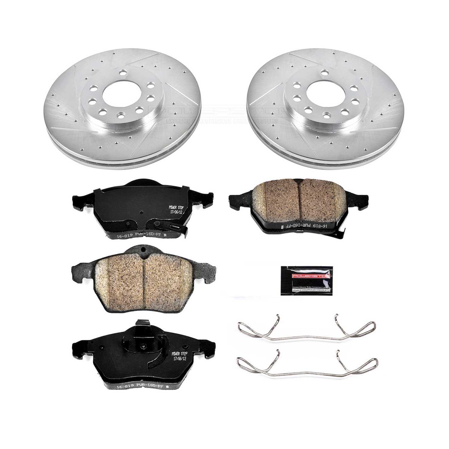 Power Stop 99-03 Saab 9-3 Front Z23 Evolution Sport Brake Kit K834