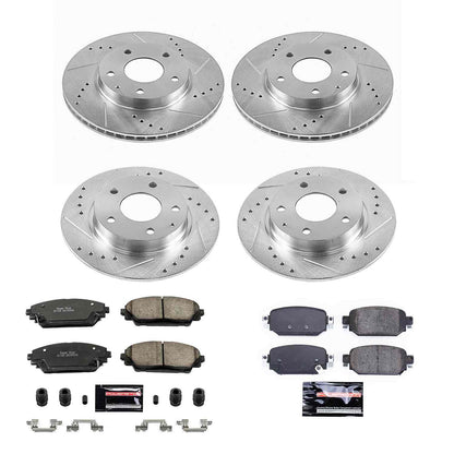 PowerStop Power Stop 2019 Mazda CX-3 Front & Rear Z23 Evolution Sport Brake Kit K8350