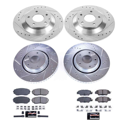 PowerStop Power Stop 2019 Mazda CX-5 Front & Rear Z23 Evolution Sport Brake Kit K8351