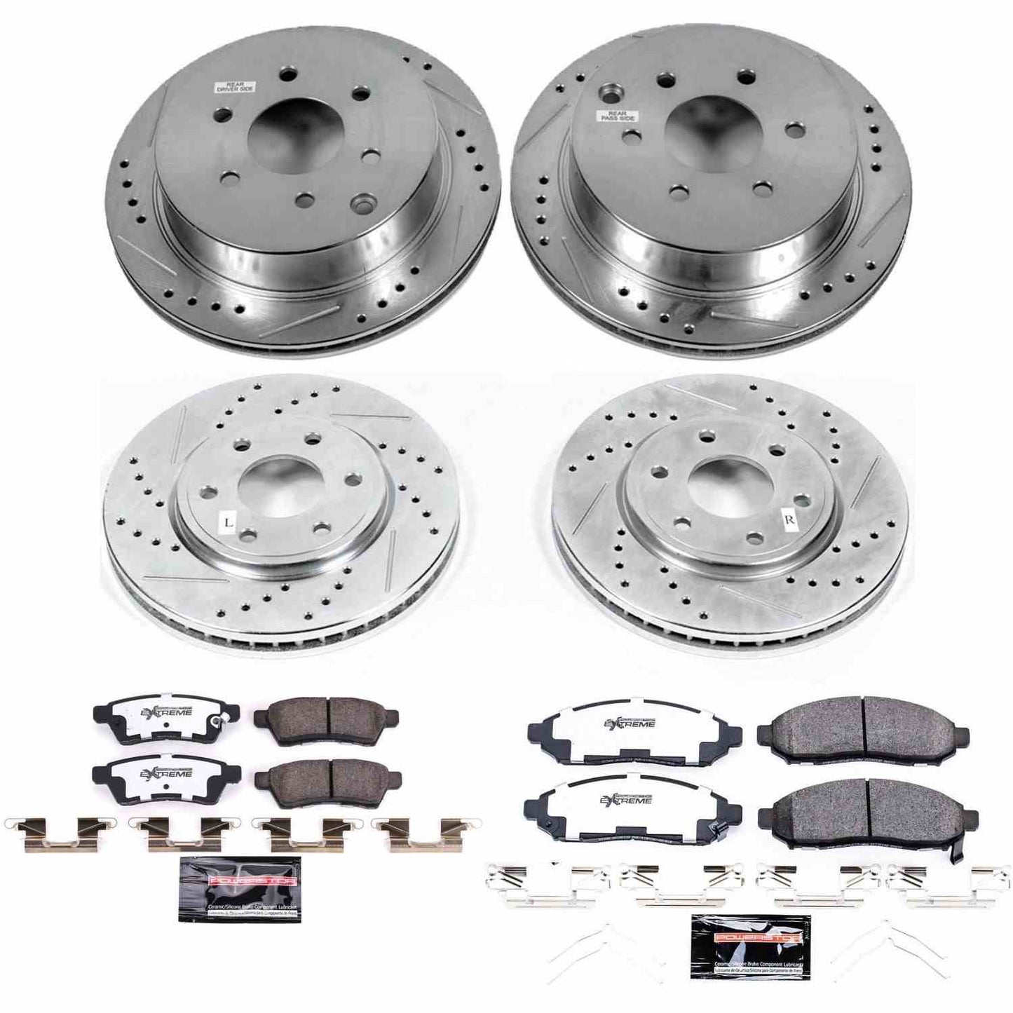 PowerStop Power Stop 2019 Nissan Frontier Front & Rear Z36 Truck & Tow Brake Kit K8357-36