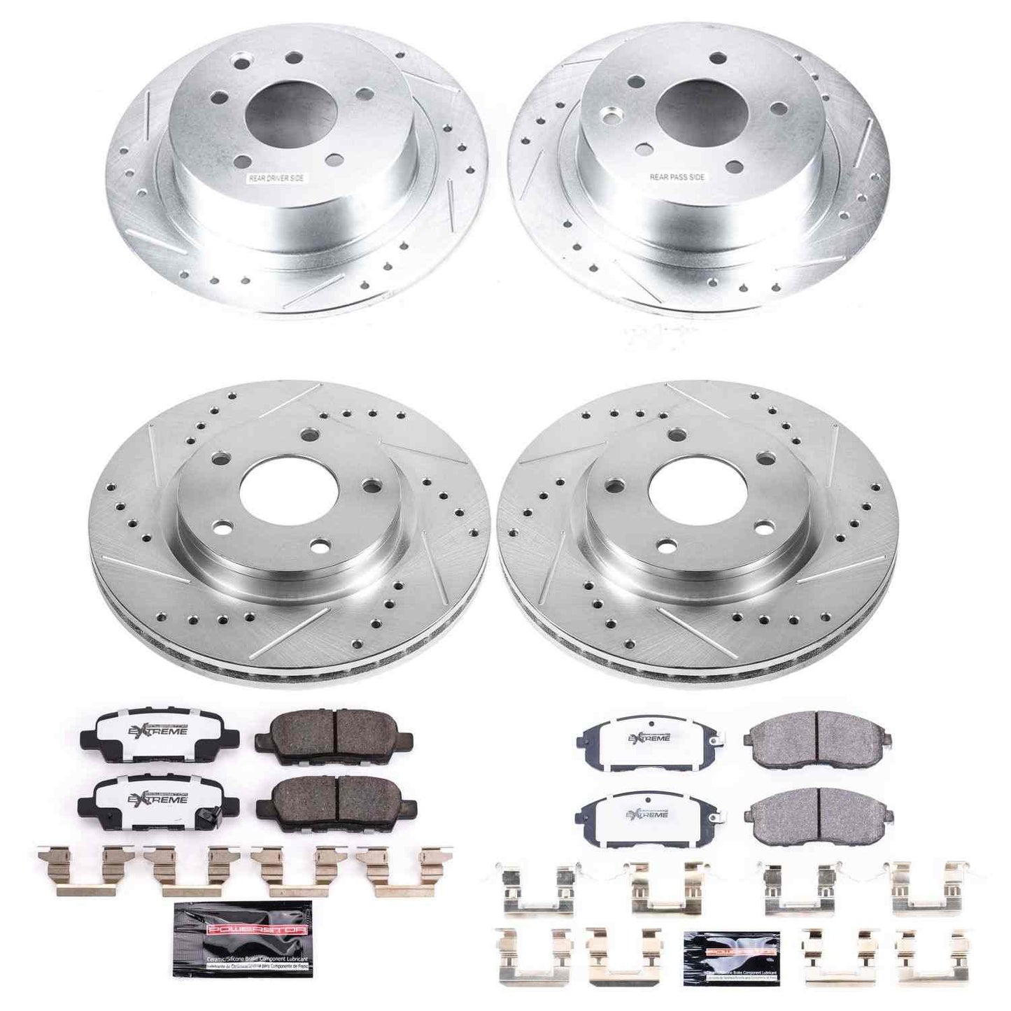 PowerStop Power Stop 2019 Nissan Sentra Front & Rear Z26 Street Warrior Brake Kit K8359-26
