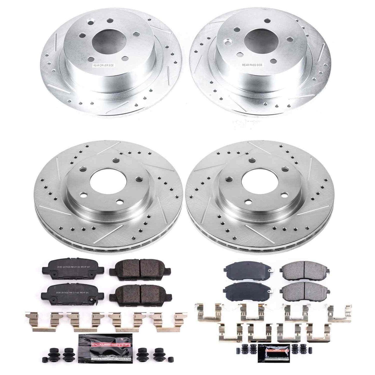 PowerStop Power Stop 2019 Nissan Sentra Front & Rear Z23 Evolution Sport Brake Kit K8359
