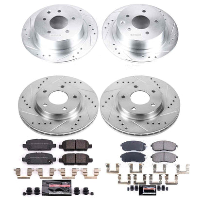 PowerStop Power Stop 2019 Nissan Sentra Front & Rear Z23 Evolution Sport Brake Kit K8359