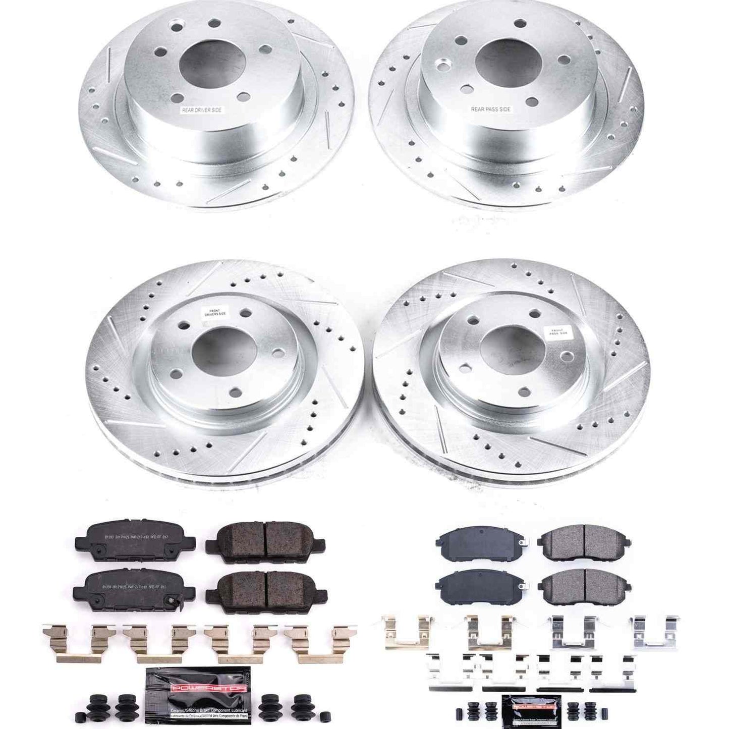 PowerStop Power Stop 2019 Nissan Sentra Front & Rear Z23 Evolution Sport Brake Kit K8360