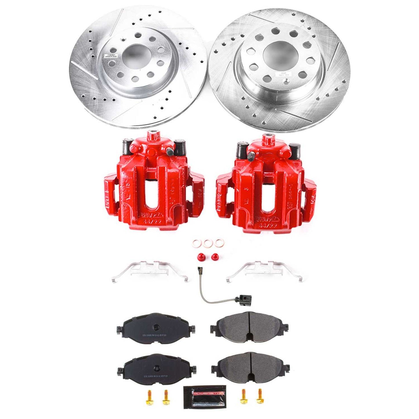 PowerStop Power Stop 2019 Volkswagen Golf Alltrack Front & Rear Z23 Evolution Sport Brake Kit K8364