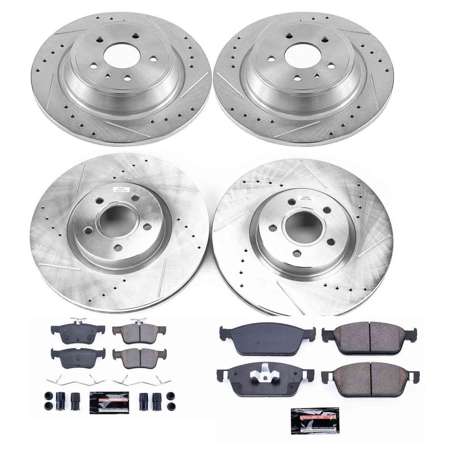 PowerStop Power Stop 17-19 Lincoln MKC Front & Rear Z23 Evolution Sport Brake Kit K8390