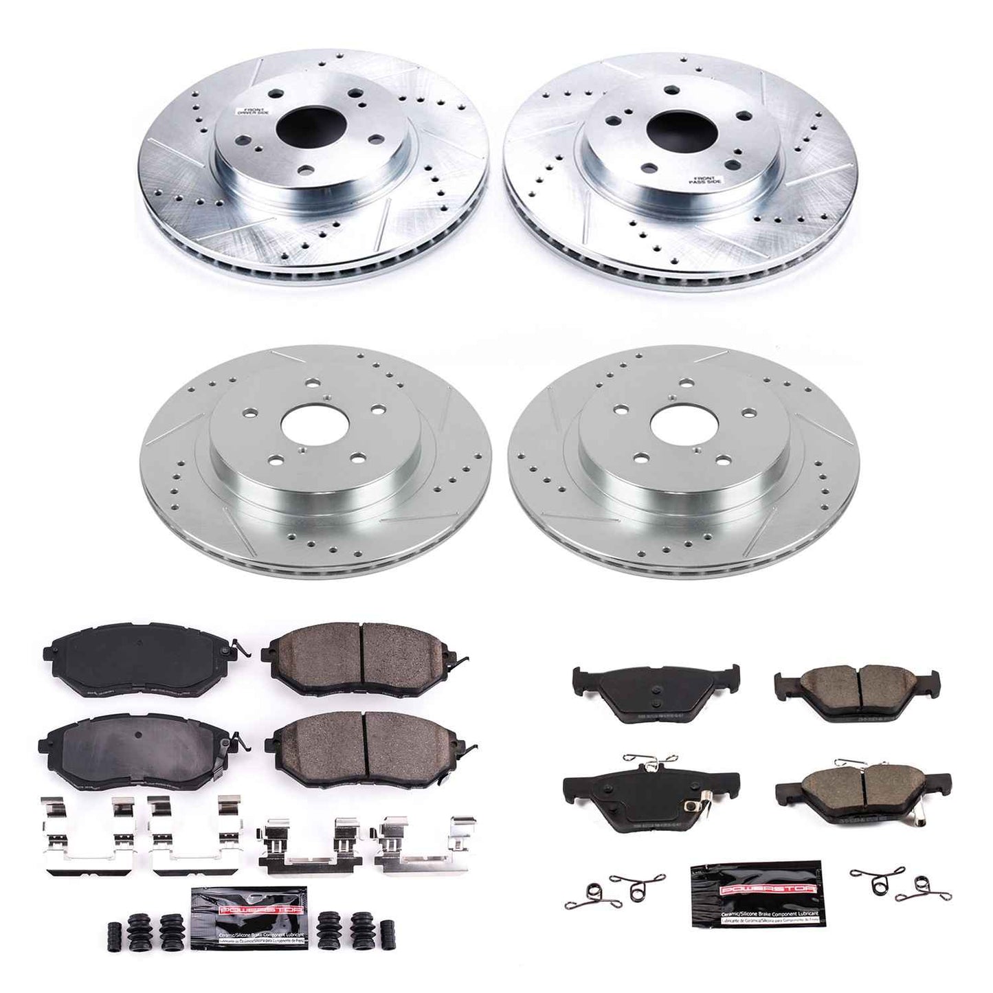 PowerStop Power Stop 2015 Subaru Legacy Front & Rear Z23 Evolution Sport Brake Kit K8405