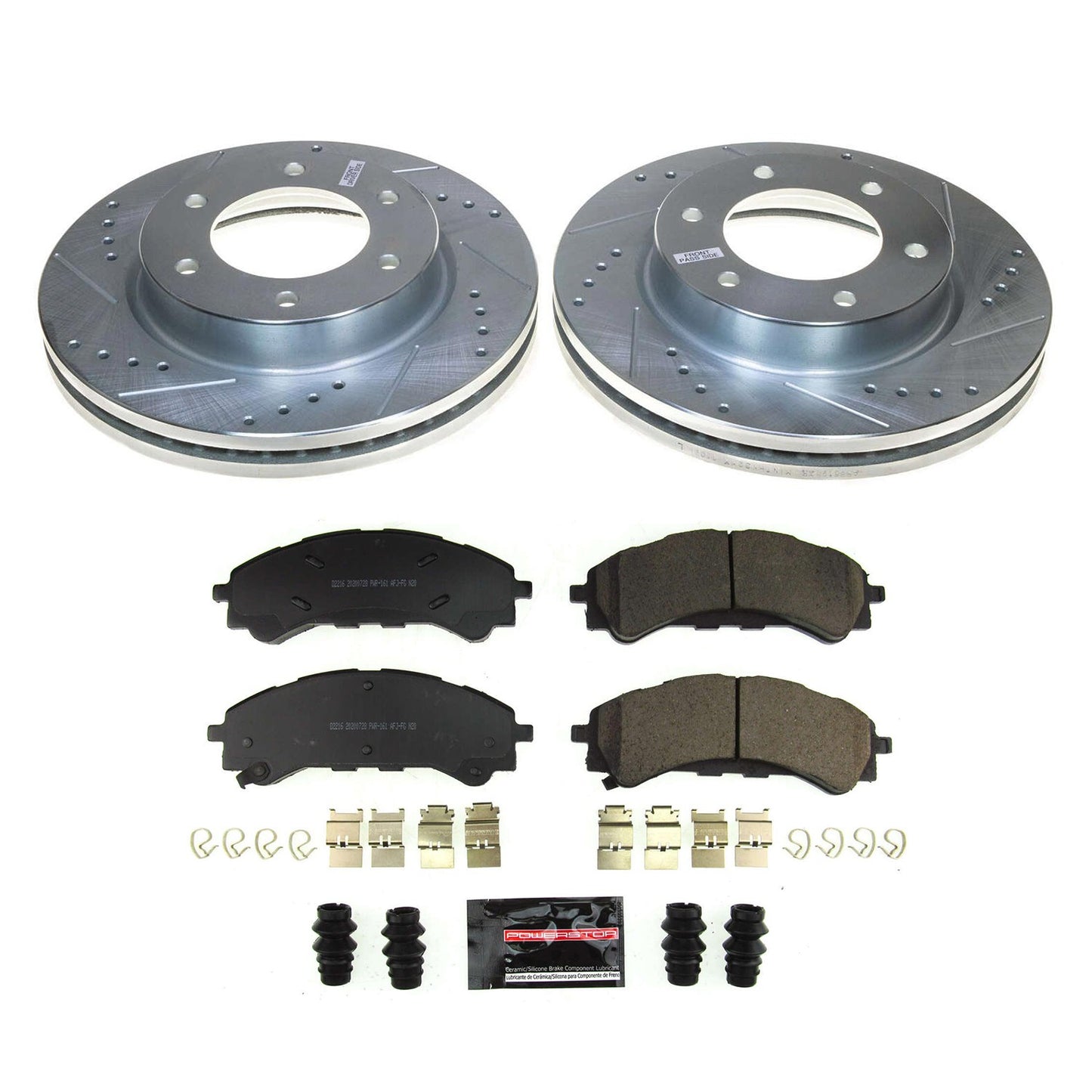 PowerStop Power Stop 2021 Ford Bronco Front Z23 Evolution Brake Kit K8413