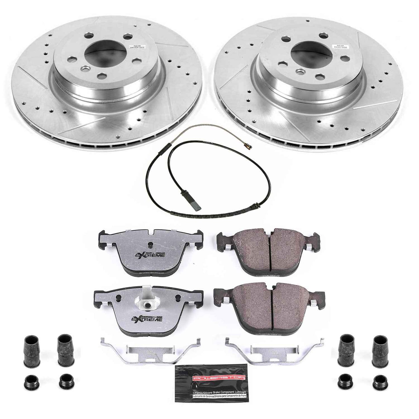 PowerStop Power Stop 2019 BMW X6 Rear Z26 Street Warrior Brake Kit K8426-26