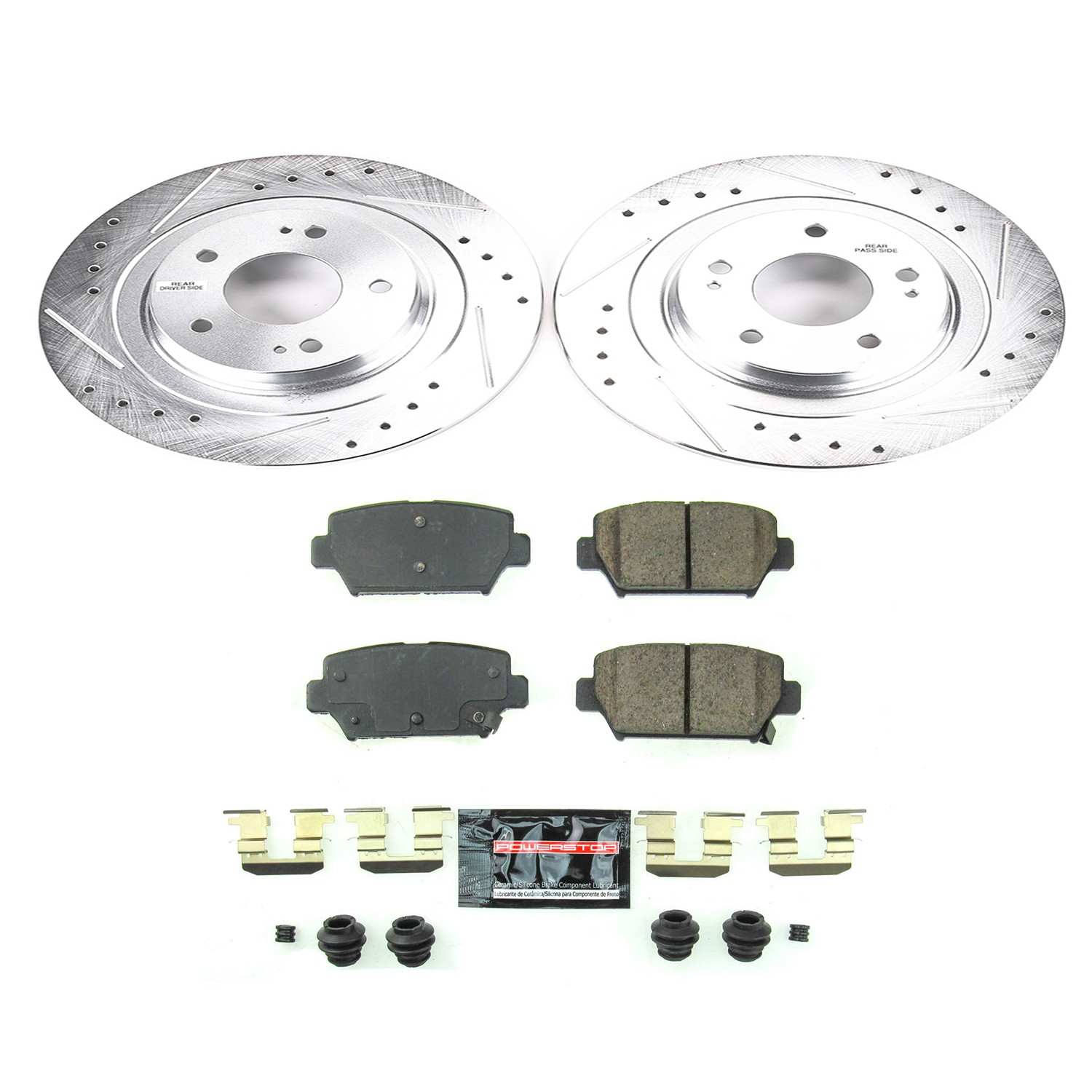 Power Stop 2018 Mitsubishi Eclipse Cross Rear Z23 Evolution Sport Brake Kit K8434