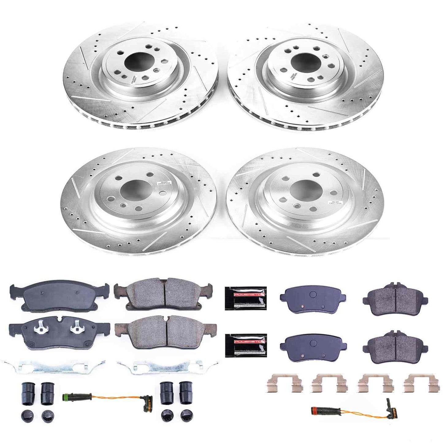 PowerStop Power Stop 2015 Mercedes-Benz ML400 Front & Rear Z23 Evolution Sport Brake Kit K8435