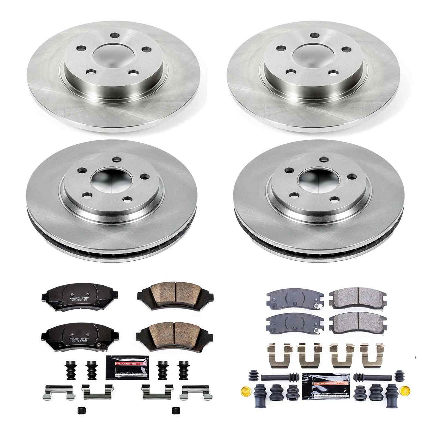 PowerStop Power Stop 2005 Cadillac DeVille Front & Rear Z23 Evolution Sport Brake Kit K8438