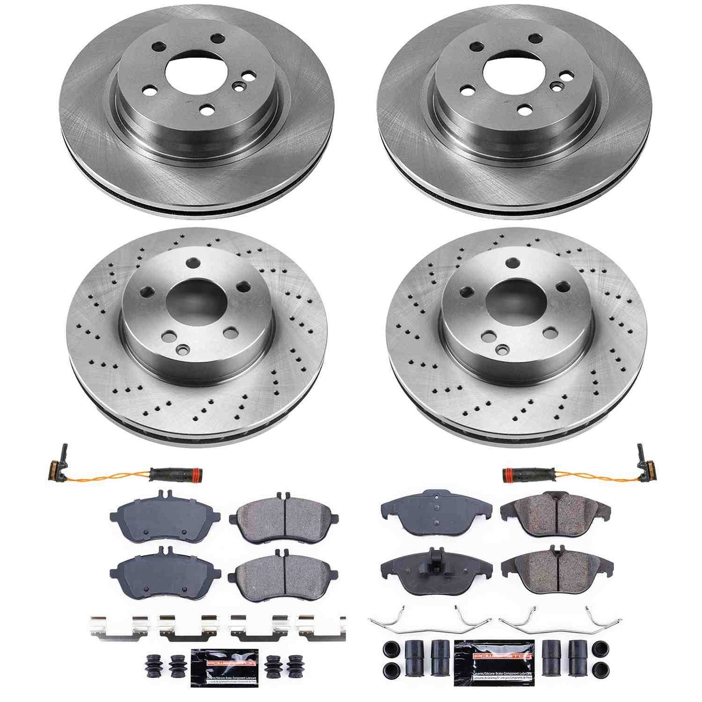 PowerStop Power Stop 12-16 Mercedes-Benz C250 Front & Rear Z23 Evolution Sport Brake Kit K8439