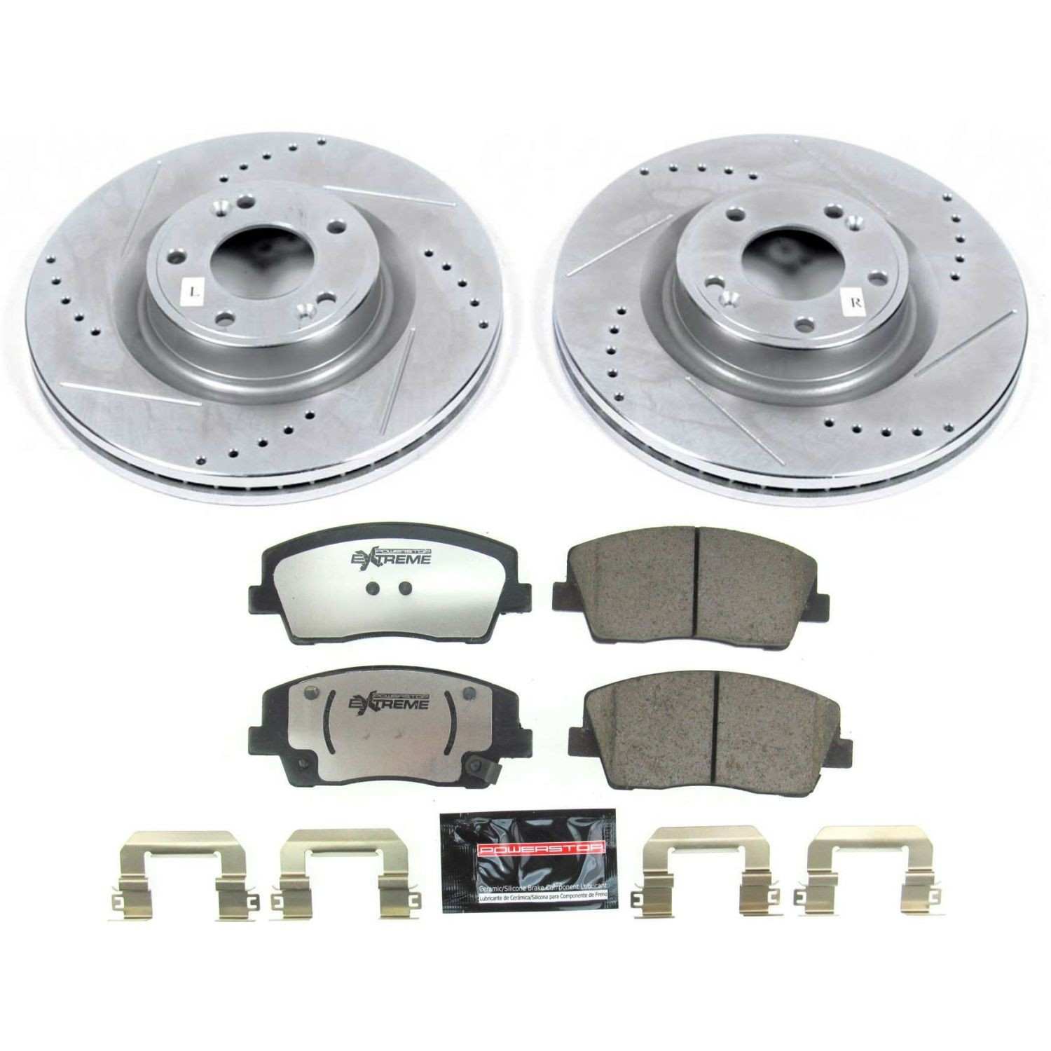Power Stop 18-20 Kia Stinger 4 Cyl. Front Z26 Street Warrior Brake Kit K8468-26