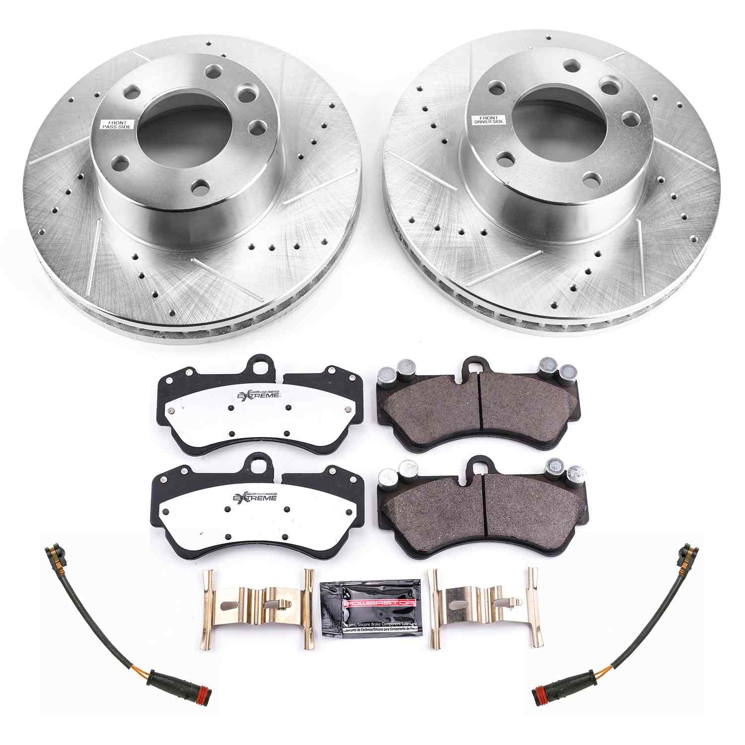 Power Stop 17-18 Mercedes-Benz G550 4x4 Front Z26 Street Warrior Brake Kit K8475-26