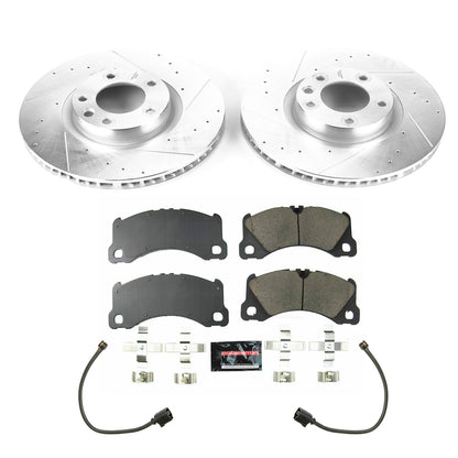 Power Stop 13-18 Porsche Cayenne Front Z23 Evolution Sport Brake Kit K8476